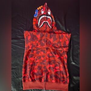 Red Bape Full Zip